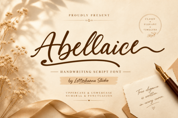 Abellaice: The Script Font That Elevates Your Brand