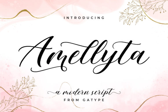 Amellyta: A Modern Script Handwritten Font for Editorial Elegance