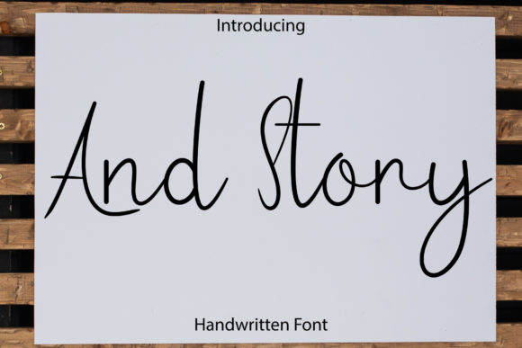 And Story: A Slim Script Font for Polished Branding