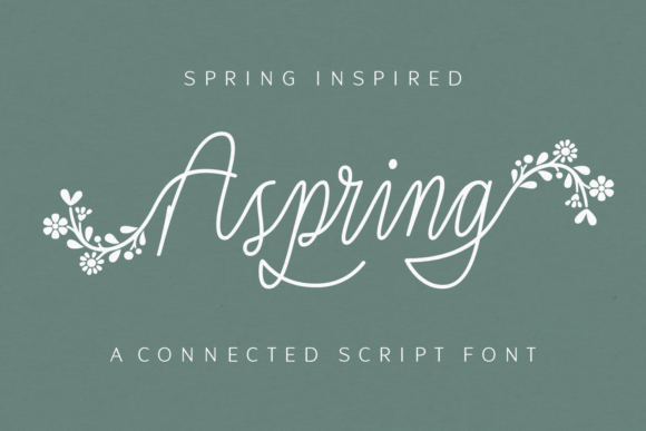 Aspring: A Spring-Inspired Script Handwritten Font for Thoughtful Design