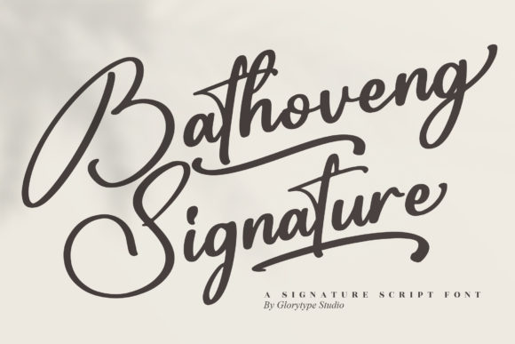 Bathoveng Signature Script Font for Elegant Editorial Design