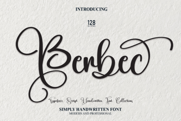 Berbec Script Font for Elegant Wedding & Craft Projects