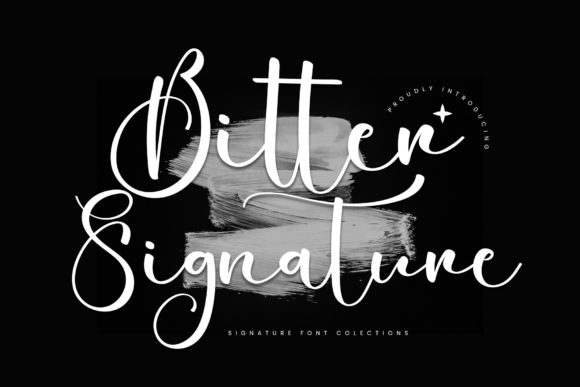 Bitter Signature: A Script Font for Elegant Branding