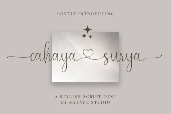 Cahaya Surya: A Script Font That Elevates Your Brand