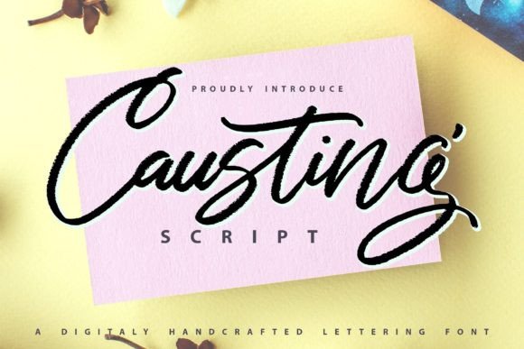 Causting: A Marker-Board Script Font for Authentic Handwritten Design