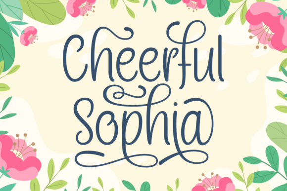 Cheerful Sophia: A Script Font for Vibrant Web Design