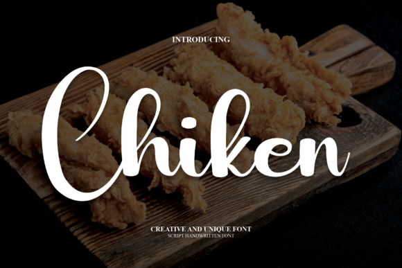 Chiken: A Modern Handwritten Script Font for Brand Personality
