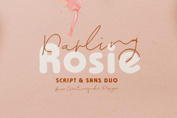 Darling Rosie Font: Slim Script Typeface for Elegant Branding