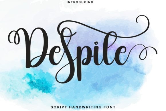 Despite Font: A Sweet, Whimsical Script Handwritten Typeface