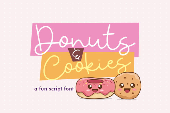 Donuts Cookies: A Playful Script Font for Creative Branding
