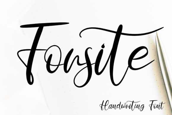 Forsite: A Chic Script Handwritten Font for Modern Branding