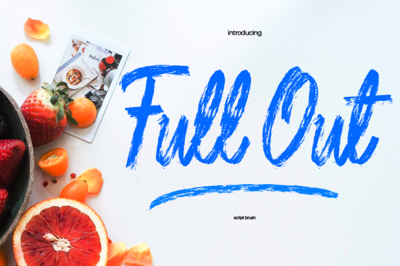 Full Out: A Script Handwritten Font for Editorial Design and Branding