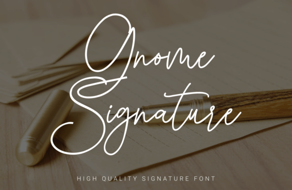 Gnome Signature: An Elegant Script Font for Thoughtful Design