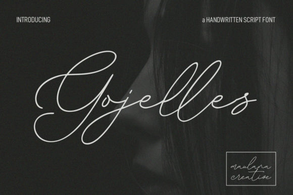 Gojelles: A Slim Script Font for Dynamic Campaign Design