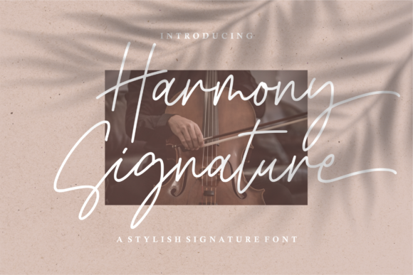 Harmony Signature Script Font for Handmade Creators
