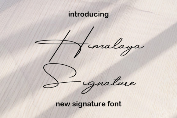Himalaya Signature: The Perfect Font for Stylish Branding and Creative Design