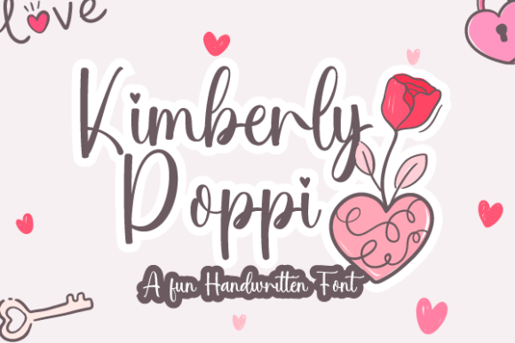 Kimberly Poppi Script Font for Digital Branding