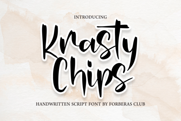 Krasty Chips: A Delicate Script Font for Elegant Editorial Design