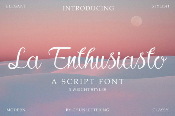 La Enthusiasto: A Versatile Script Font for Creative Design