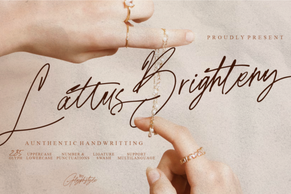 Lattus Brighteny: A Script Font for Handmade Creativity