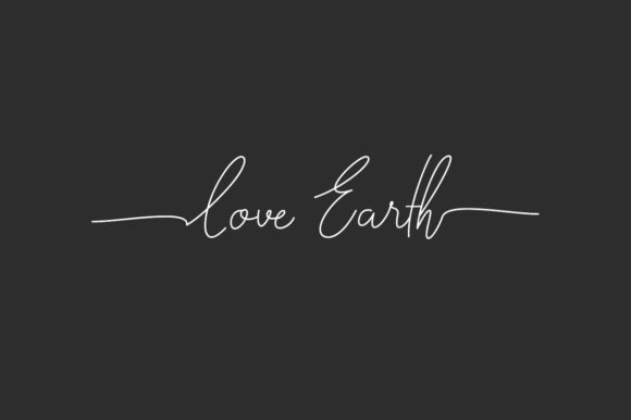 Love Earth: A Script Font for Elegant Editorial Design
