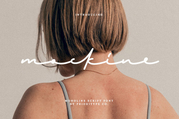 Mockine: A Natural Monoline Script Font for Real Design Work