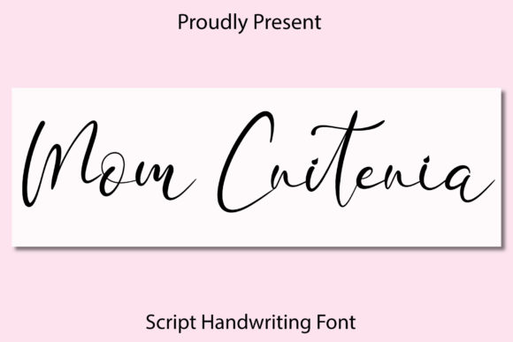 Mom Criteria Script Handwritten Font for Elegant Branding