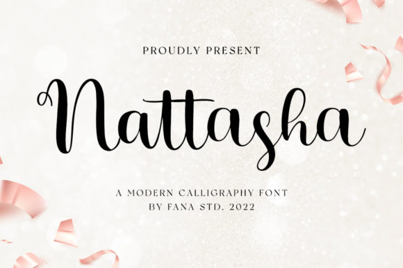 Nattasha: A Script Font for Elegant Editorial Design