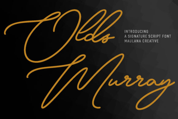 Olds Murray: A Script Font That Elevates Branding and Design