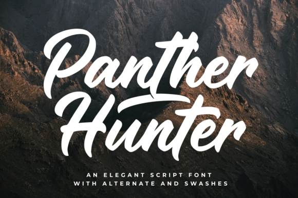 Panther Hunter Script Font for Elegant Branding
