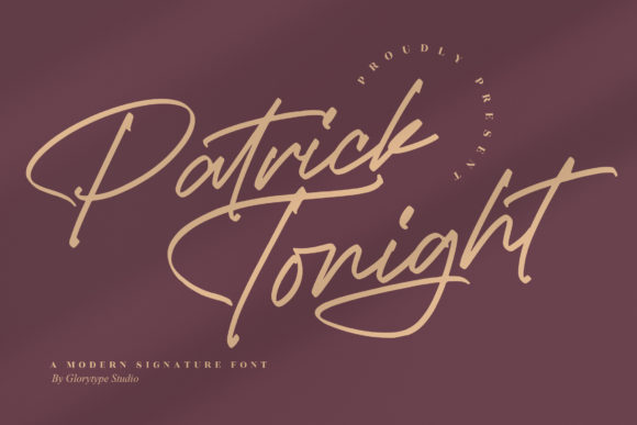 Patrick Tonight – A Script Handwritten Font for Creative Branding