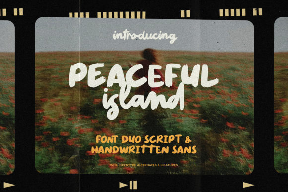 Peaceful Island: A Script Font for Creative Branding