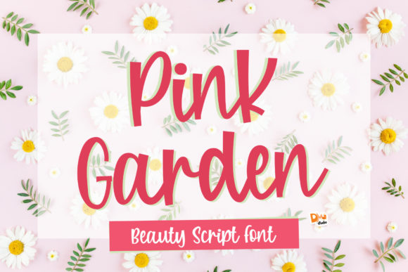 Pink Garden Script Font for Elegant Editorial Design