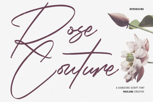 Rose Couture Script Font for Expressive Branding