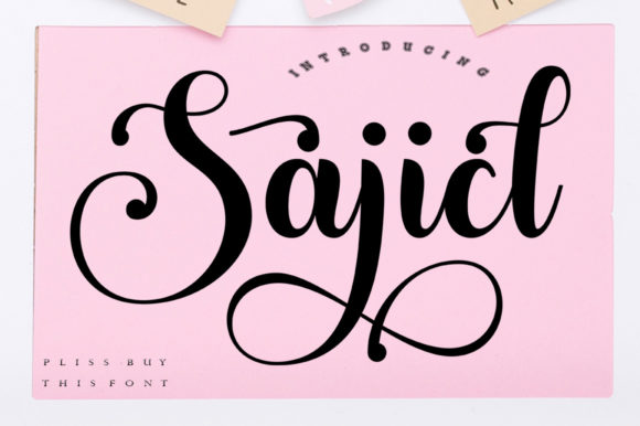 Sajicl Script Font for Elegant Handmade Design