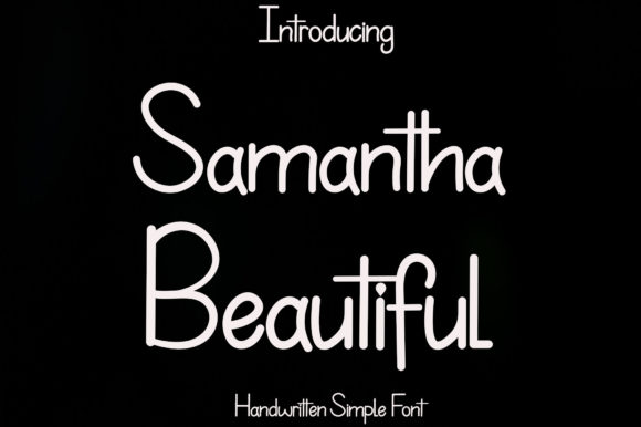Samantha Beautiful Script Font for Digital Design