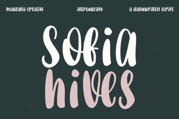 Sofia Hives: The Script Font That Elevates Your Brand