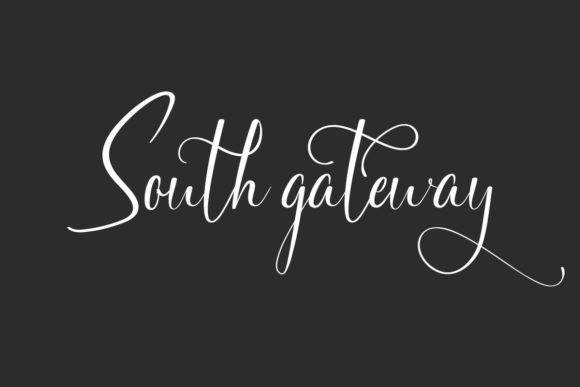 South Gateway: A Refined Script Handwritten Font for Elegant Design