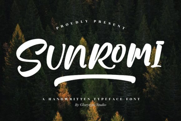Sunromi Font: A Modern Handwritten Script for Makers