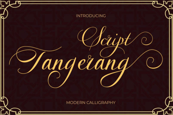 Tangerang: A Stylish & Dainty Script Font for Modern Branding