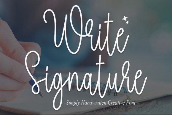 Write Signature: A Script Font for Editorial Design and Branding