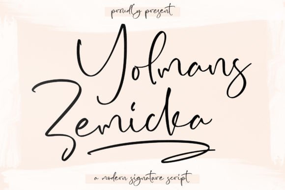 Yolmans Zemicka: A Modern Signature Script Font for Real Branding Work